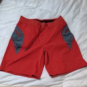 Hyseas Red and Gray Swim Shorts